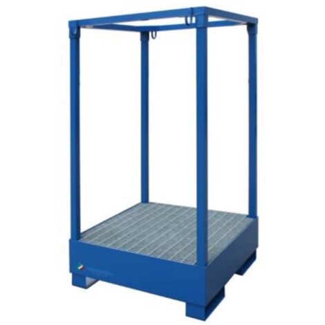 Contenitore pedana porta BIG BAG 1000 Lt con struttura smontabile in acciaio