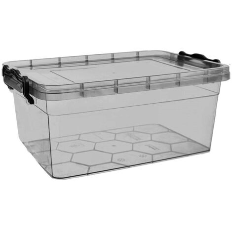 Contenitore per alimenti con coperchio, GRIGIO, 5 l