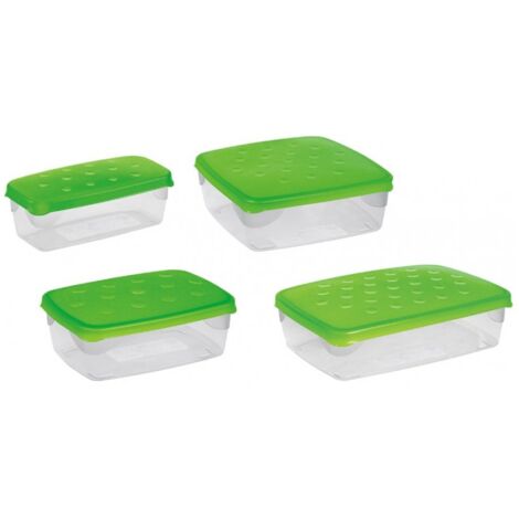 Contenitore per Alimenti Freezer Microonde Medio 20x15xh8 cm 1,3 litri