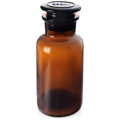 Contenitore per alimenti in vetro marrone con tappo, barattolo da cucina da 250 ml