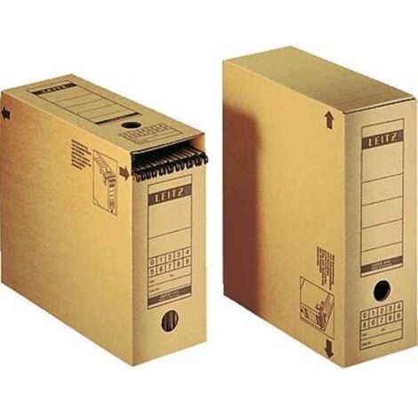 Contenitore per archivio Leitz 6086-00-00 120 mm x 270 mm x 325 mm Cartone ondulato Marrone naturale 1 pz.
