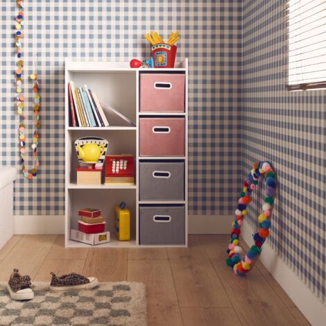 Contenitore per bambini con 4 cestini in velluto