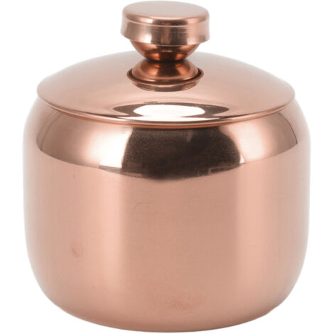 Contenitore per condimenti in acciaio inossidabile dorato, per spezie, sale, zucchero, pepe, contenitore per barattoli, con coperchio rosa