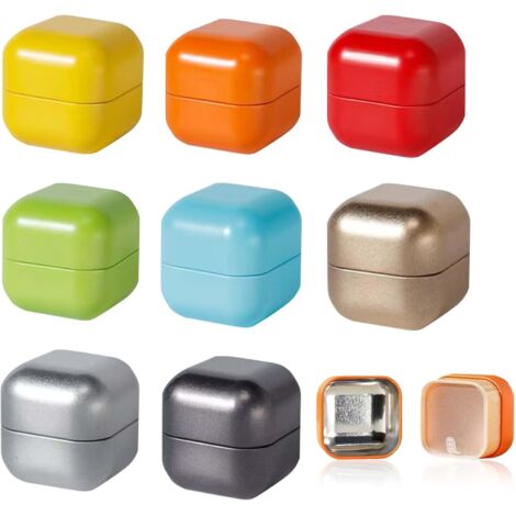 Contenitore per il tè di alta qualità - Set di 8 lattine da tè colorate assortite - Metallo, perfetto per tè sfuso e bustine di tè