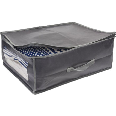 CONTENITORE PER INDUMENTI cm 105 x 45 x 16 - grigio chiaro/scuro