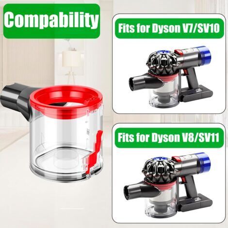 Contenitore per la polvere di ricambio per Dyson V7 V8 SV10 SV11, codice ricambio 967699-01