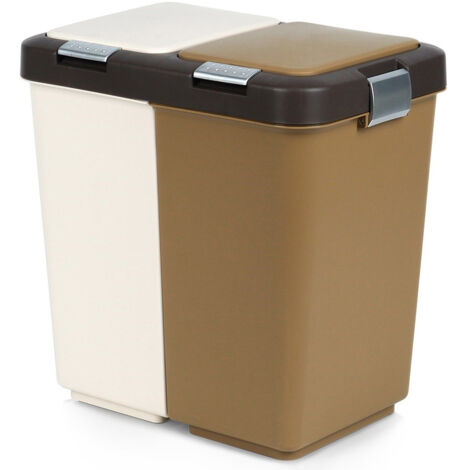 Contenitore per la raccolta differenziata dei rifiuti in plastica 2x10 l