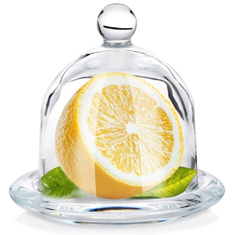 CONTENITORE PER LIMONI IN VETRO, VASO PER LIMONI 9,5X9,5 CM
