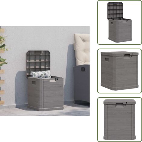 Contenitore per oggetti - vidaXL Baule da Giardino 90 L Marrone - Contenitore per coperte