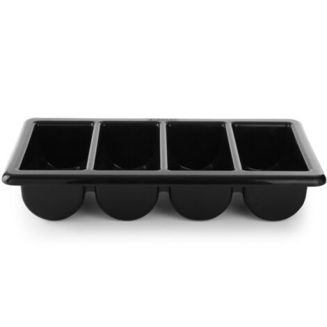 Contenitore per posate GN1/1 4 pezzi nero - Hendi 552315
