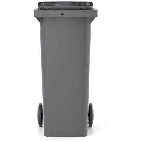 Contenitore per rifiuti da 140 litri con impugnatura frontale - Coperchio rosso - 480 x 550 x 1065 mm - 210003GAGA/ROU