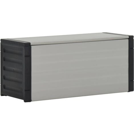 Contenitore per Rifiuti da Giardino Grigio 85x34x40 cm vidaXL 959037