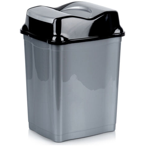 CONTENITORE PER RIFIUTI IN PLASTICA, RACCOLTA DIFFERENZIATA GRIGI, 28 L