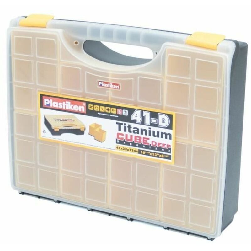 Contenitore per Sistemare gli Attrezzi Plastiken Titanium 83041D Plastica 41 x 33 x 11 cm