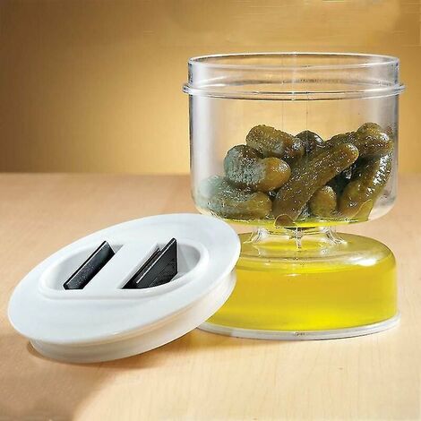 Contenitore per sottaceti e olive con filtro in plastica sigillato a tenuta stagna per la casa