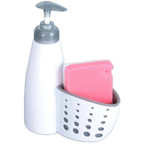 Contenitore per spugna da cucina per lavastoviglie, bianco, 370 ml