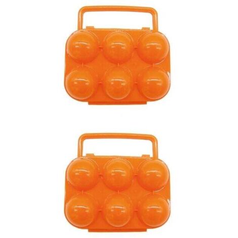 Contenitore per uova a 6 scomparti, contenitore per uova in plastica, protezione antiurto, distributore di uova portatile, frigorifero da cucina per viaggi all'aperto