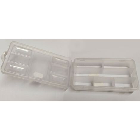 CONTENITORE PORTA MINUTERIA 35x90x180MM- IN MATERIALE PLASTICO RESISTENTE - COLORE TRASPARENTE