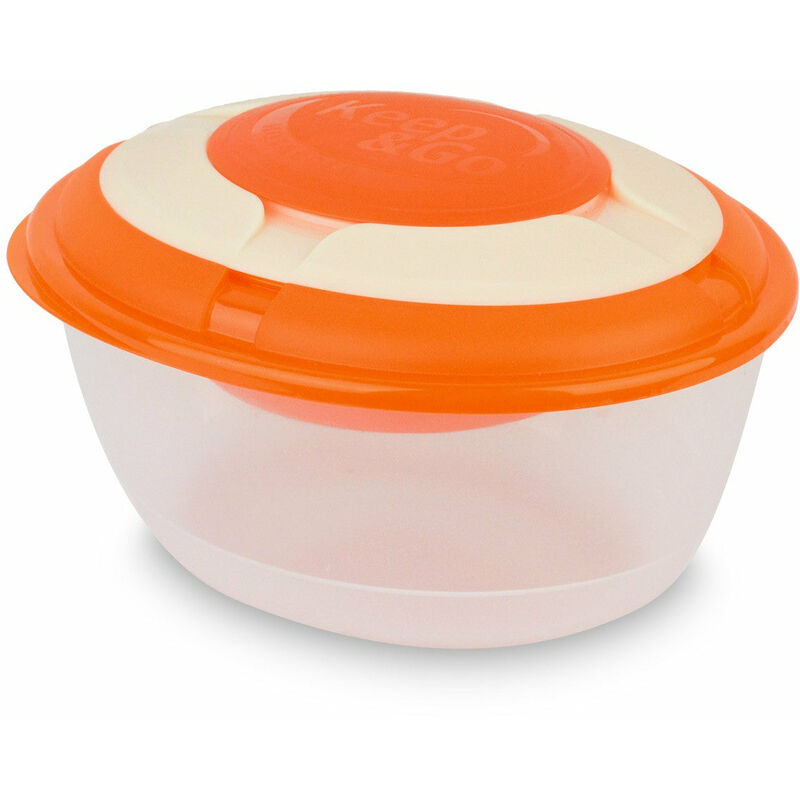 Contenitore Porta Pranzo con Gel Refrigerante Clado-Freddo Arancione