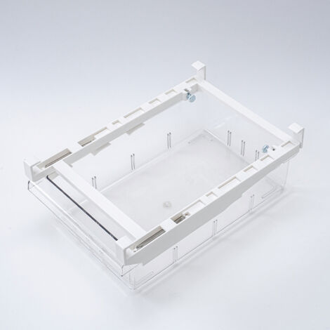 Contenitore portaoggetti per frigorifero GABRIELLE, organizer per cassetto estraibile per frigorifero, contenitore portaoggetti trasparente con divisorio per frigorifero a 1 scomparto