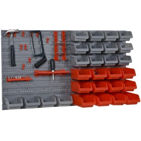CONTENITORE PORTAUTENSILE CON SCATOLE REGOLABILI RIMOVIBILE MONTAGGIO A MURO 44P