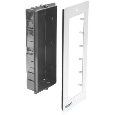 Contenitore pulsantiera videocitofono incasso modulare 3x1