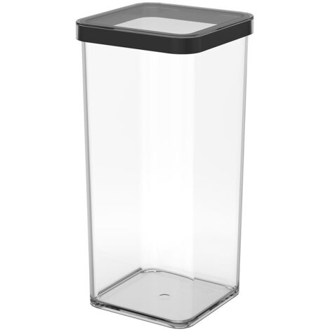 Contenitore quadrato per dolcetti 8x1,5L LOFT nero