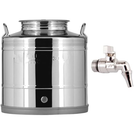 Contenitore acciaio inox per olio 50 litri