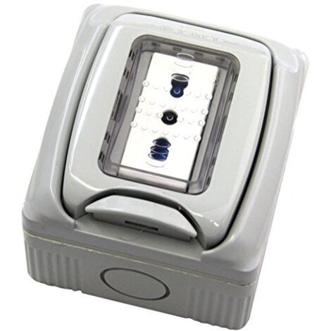 Contenitore stagno con presa bivalente - electraline