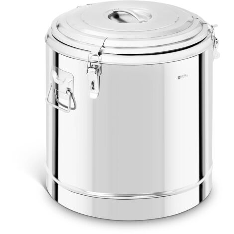 Contenitore Termico Acciaio Inox Thermos Isolante Trasporto Alimenti Bevande 50L