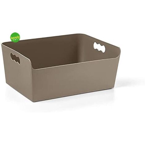 Contenitore tibox Blim colore tortora lunghezza 16 cm