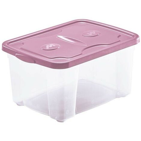 CONTENITORE PLASTICA SOVRAPPONIBILE BOX CON COPERCHIO CM.40X30 H