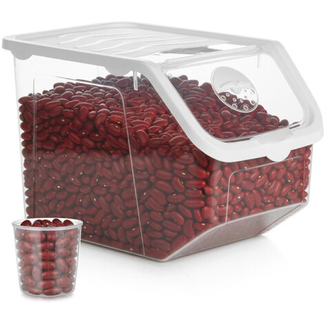 CONTENITORE TRASPARENTE PER FRUTTA E VERDURA CON COPERCHIO PER FRIGORIFERO 12 L
