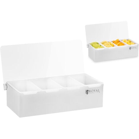 Contenitori bartender in polipropilene per additivi bevande, 4 pz + custodia