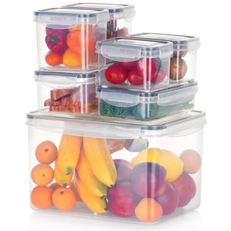 Contenitori per alimenti con coperchio e guarnizione 7 pz.