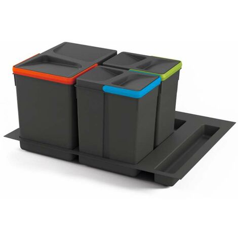 Set di contenitori con base Recycle per cassetti da cucina