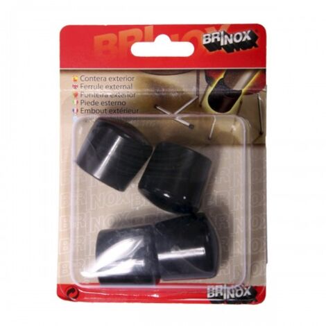 CONTERA EXTERIOR REDONDA FLEXIBLE D.25MM NEGRO - BRINOX