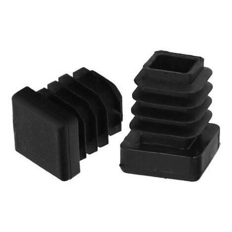 Contera Interior Plastico Cuadrada 20x20 mm. Color Negro Bolsa 200 Unidades.