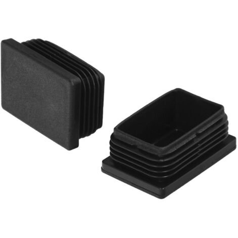 contera plástico rectangular interior. color negro 60x40 mm bolsa 100 unidades.