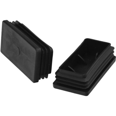 contera plástico rectangular interior. color negro 80x40 mm bolsa 100 unidades.