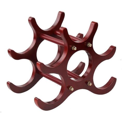 contient 6 Bouteilles De Vin Porte-bouteilles En Bois Massif, Porte-bouteilles, Prsentoirs  Vin, Porte-bouteilles Cratifs, Dcoration De Porte-bout
