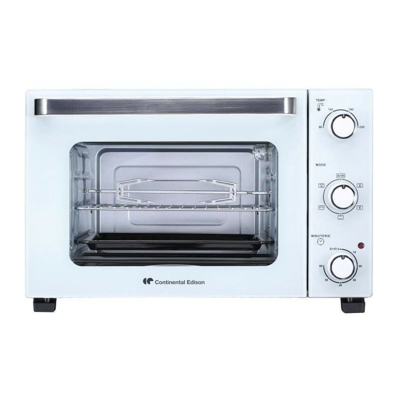 Continental Edison - CEMF35W - Minifour electrique 35L blanc - 1500W - Rotissoire, Convection naturelle