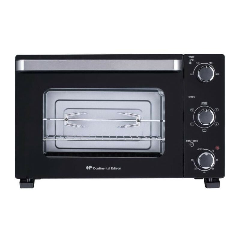 Continental Edison - CEMF46B3 - Minifour electrique 46L noir - 1800W - Rotissoire, Convection naturelle