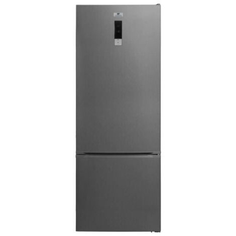 Continental Edison – Réfrigérateur combiné 472L – Total No Frost – Affichage digital – 41 dB – L70 x H186 cm – Inox - BAS 472 L