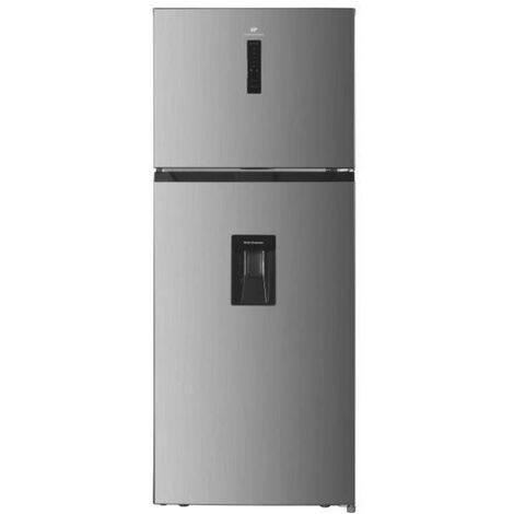 Continental Edison – Réfrigérateur congélateur haut 413L – Total No Frost sans givre – Inox – L70 cm x H178 cm – Contrôle électronique LED