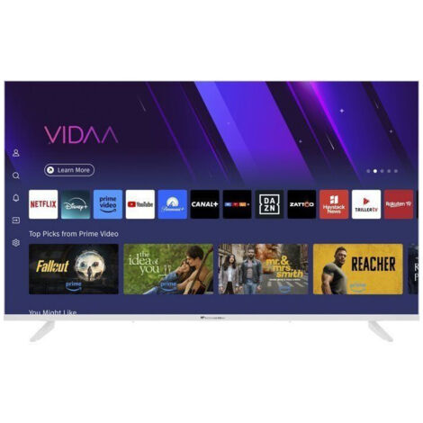 Continental Edison – TV LED 43" UHD 4K QLED CELED43SVQLB26B7 – 3 ports HDMI – Dolby Audio – Design blanc