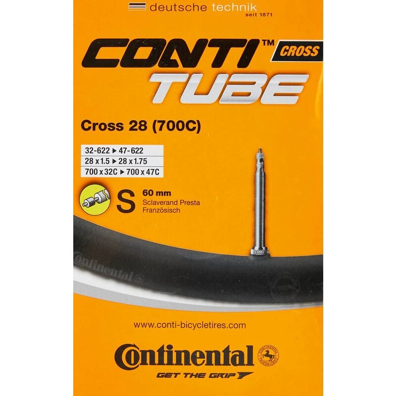Continental Mtb Tube Light - Presta 42mm Valve: Black 26x1.75-2.5