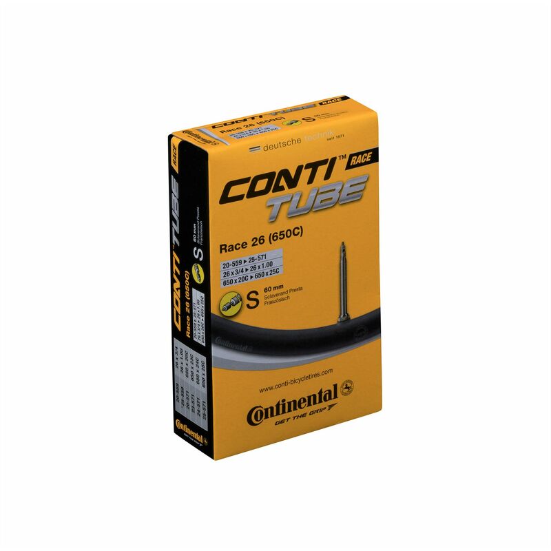 Continental - race tube - presta 60MM valve: black 26X1.0 - 650X20-25C TUCROADP60