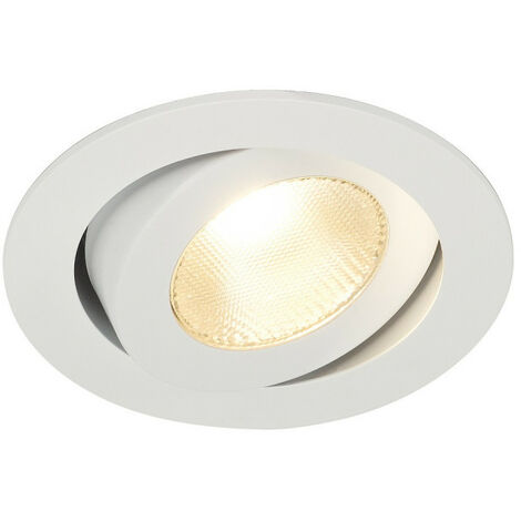 Encastré de plafond intérieur SLV CONTONE®, rond, fixe, blanc, LED, 16W, 2000K-3000K, IP44, Dim to warm, variable