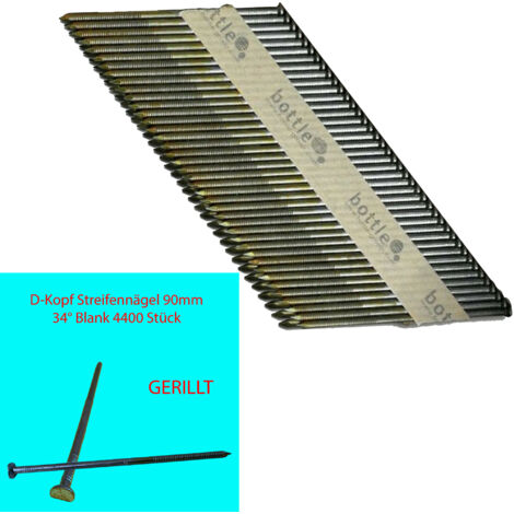 CONTOO HB43 Streifennagel 3,1x90 4400 Stk D-Kopf GERILLT